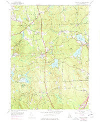 Coventry Center Rhode Island Historical topographic map, 1:24000 scale, 7.5 X 7.5 Minute, Year 1955