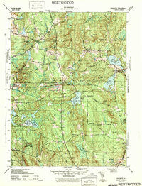 Coventry Rhode Island Historical topographic map, 1:31680 scale, 7.5 X 7.5 Minute, Year 1943
