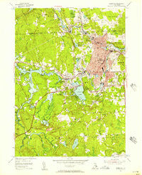Crompton Rhode Island Historical topographic map, 1:24000 scale, 7.5 X 7.5 Minute, Year 1955