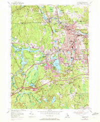 Crompton Rhode Island Historical topographic map, 1:24000 scale, 7.5 X 7.5 Minute, Year 1955