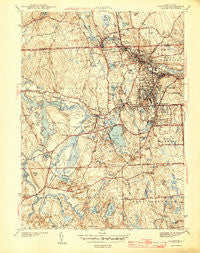 Crompton Rhode Island Historical topographic map, 1:31680 scale, 7.5 X 7.5 Minute, Year 1943