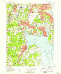 East Greenwich Rhode Island Historical topographic map, 1:24000 scale, 7.5 X 7.5 Minute, Year 1957