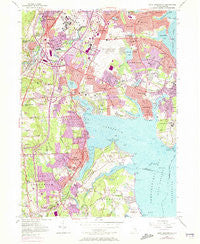 East Greenwich Rhode Island Historical topographic map, 1:24000 scale, 7.5 X 7.5 Minute, Year 1957