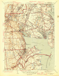 East Greenwich Rhode Island Historical topographic map, 1:31680 scale, 7.5 X 7.5 Minute, Year 1944