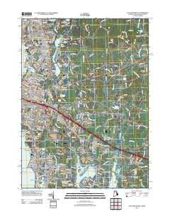 East Providence Rhode Island Historical topographic map, 1:24000 scale, 7.5 X 7.5 Minute, Year 2012