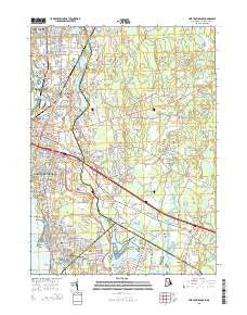 East Providence Rhode Island Current topographic map, 1:24000 scale, 7.5 X 7.5 Minute, Year 2015