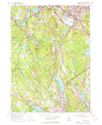 Georgiaville Rhode Island Historical topographic map, 1:24000 scale, 7.5 X 7.5 Minute, Year 1954