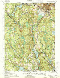 Georgiaville Rhode Island Historical topographic map, 1:31680 scale, 7.5 X 7.5 Minute, Year 1943