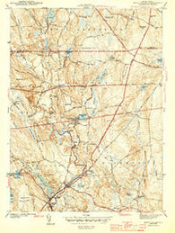 Hope Valley Rhode Island Historical topographic map, 1:31680 scale, 7.5 X 7.5 Minute, Year 1943