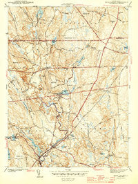 Hope Valley Rhode Island Historical topographic map, 1:31680 scale, 7.5 X 7.5 Minute, Year 1943