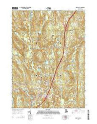 Hope Valley Rhode Island Current topographic map, 1:24000 scale, 7.5 X 7.5 Minute, Year 2015