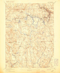 Kent Rhode Island Historical topographic map, 1:62500 scale, 15 X 15 Minute, Year 1894