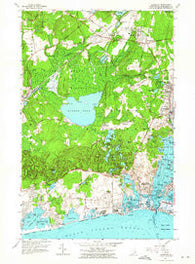 Kingston Rhode Island Historical topographic map, 1:24000 scale, 7.5 X 7.5 Minute, Year 1957