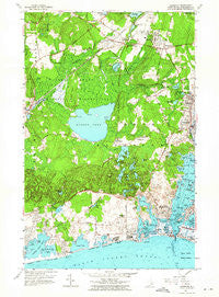 Kingston Rhode Island Historical topographic map, 1:24000 scale, 7.5 X 7.5 Minute, Year 1957