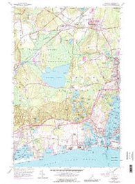 Kingston Rhode Island Historical topographic map, 1:24000 scale, 7.5 X 7.5 Minute, Year 1957
