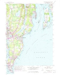 Narragansett Pier Rhode Island Historical topographic map, 1:24000 scale, 7.5 X 7.5 Minute, Year 1957