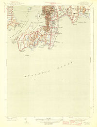 Newport Rhode Island Historical topographic map, 1:31680 scale, 7.5 X 7.5 Minute, Year 1944