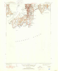 Newport Rhode Island Historical topographic map, 1:31680 scale, 7.5 X 7.5 Minute, Year 1944