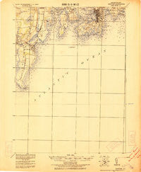 Newport Rhode Island Historical topographic map, 1:62500 scale, 15 X 15 Minute, Year 1922
