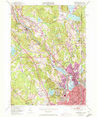 Pawtucket Rhode Island Historical topographic map, 1:24000 scale, 7.5 X 7.5 Minute, Year 1949