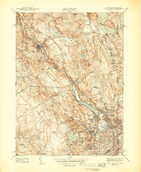 Pawtucket Rhode Island Historical topographic map, 1:31680 scale, 7.5 X 7.5 Minute, Year 1944
