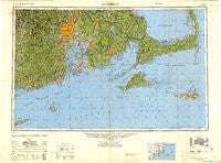 Providence Rhode Island Historical topographic map, 1:250000 scale, 1 X 2 Degree, Year 1947