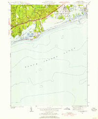 Quonochontaug Rhode Island Historical topographic map, 1:24000 scale, 7.5 X 7.5 Minute, Year 1953