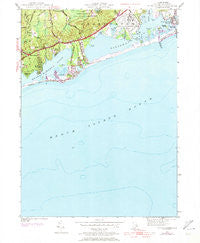 Quonochontaug Rhode Island Historical topographic map, 1:24000 scale, 7.5 X 7.5 Minute, Year 1953