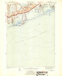 Quonochontaug Rhode Island Historical topographic map, 1:31680 scale, 7.5 X 7.5 Minute, Year 1953