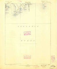 Sakonnet Rhode Island Historical topographic map, 1:62500 scale, 15 X 15 Minute, Year 1893