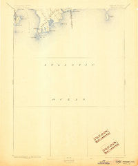 Sakonnet Rhode Island Historical topographic map, 1:62500 scale, 15 X 15 Minute, Year 1893