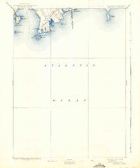 Sakonnet Rhode Island Historical topographic map, 1:62500 scale, 15 X 15 Minute, Year 1893