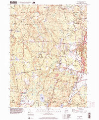 Slocum Rhode Island Historical topographic map, 1:24000 scale, 7.5 X 7.5 Minute, Year 1996
