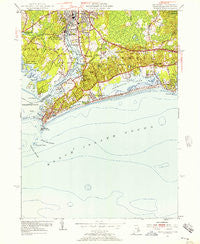 Watch Hill Rhode Island Historical topographic map, 1:24000 scale, 7.5 X 7.5 Minute, Year 1953