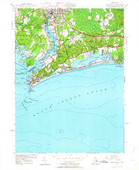 Watch Hill Rhode Island Historical topographic map, 1:24000 scale, 7.5 X 7.5 Minute, Year 1953