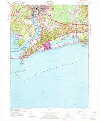 Watch Hill Rhode Island Historical topographic map, 1:24000 scale, 7.5 X 7.5 Minute, Year 1953