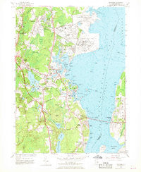 Wickford Rhode Island Historical topographic map, 1:24000 scale, 7.5 X 7.5 Minute, Year 1957