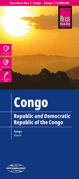 Buy map Congo Road Map