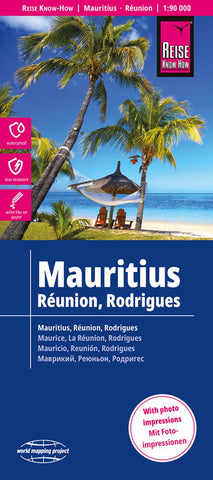 Buy map Mauritius, Réunion, Rodrigues
