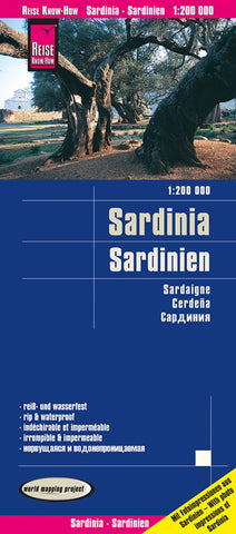 Buy map Sardinia Island Map
