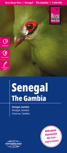 Buy map Senegal, The Gambia Road Map