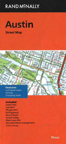Buy map Austin, Georgetown and Round Rock, Texas