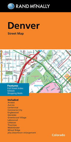 Buy map Denver, CO Folded Street Map