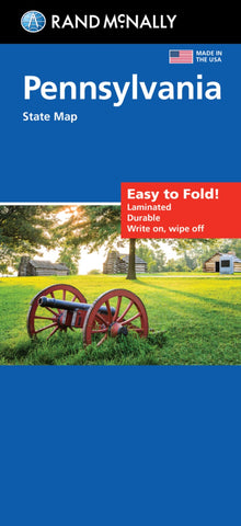 Buy map Pennsylvania : state map : easy to fold!