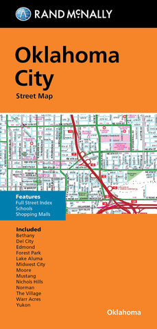 Buy map Oklahoma City, OK - Folded Street Map