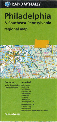 Buy map Philadelphia and Southeast Pennsylvania, Pennsylvania