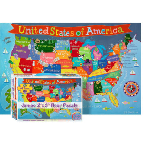 Buy map Kid’s USA Jumbo 48 Piece Floor Puzzle