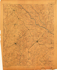 Abbeville South Carolina Historical topographic map, 1:125000 scale, 30 X 30 Minute, Year 1892