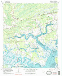 Adams Run South Carolina Historical topographic map, 1:24000 scale, 7.5 X 7.5 Minute, Year 1960
