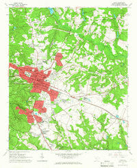 Aiken South Carolina Historical topographic map, 1:24000 scale, 7.5 X 7.5 Minute, Year 1964
